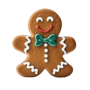 Gingerbread Man isolated. Illustration png
