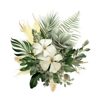 Tropical leaves background. Illustration png