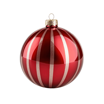 Christmas ball isolated. Illustration png