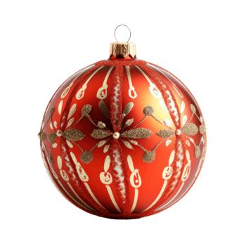 Christmas ball isolated. Illustration png