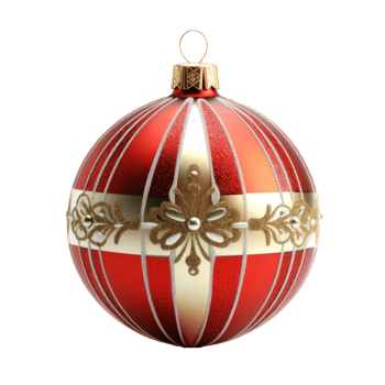 Christmas ball isolated. Illustration png