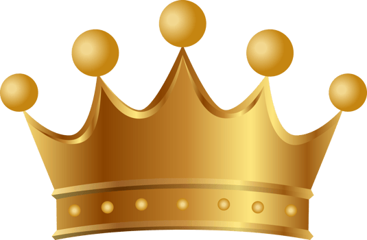Simple golden crown icon. png