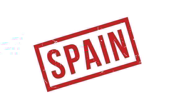 Spain Rubber Stamp Seal Vector