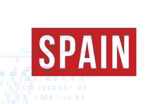 Spain Rubber Stamp Seal Vector
