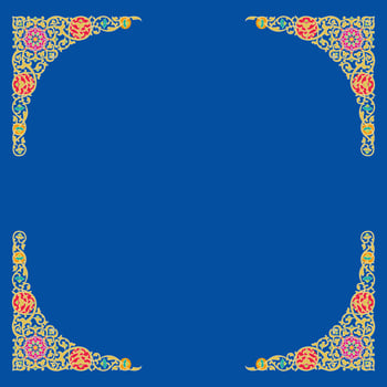 frame with classic floral ornament vector