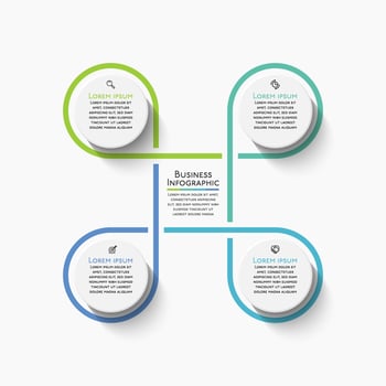 Presentation business infographic template vector