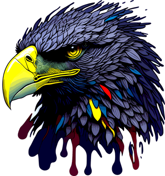Sticker Mascot of Eagle Head with png