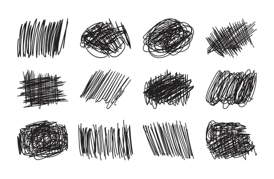 hand drawn lines seamless pattern background vector