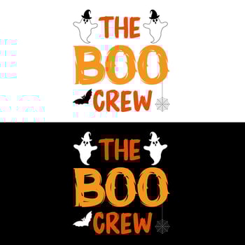 Halloween T shirt The boo Crew vector