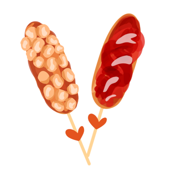 Corndog food illustration png