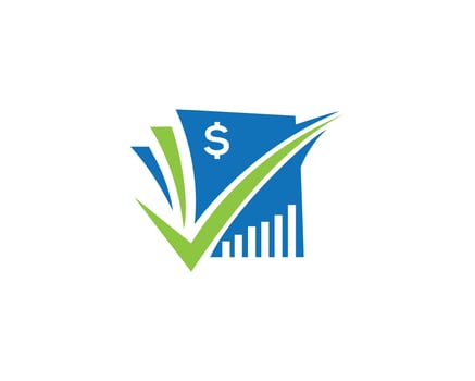 Tax Service and Credit Repair Solutions Logo With Dollar Symbol Template Vector. vector