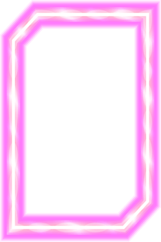 Abstract neon frame. Shining and glowing border. Copy space for your images, text, lettering, pictures, photos and designs. png