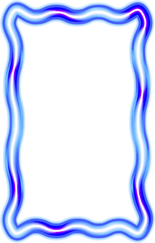 Abstract neon frame. Shining and glowing border. Copy space for your images, text, lettering, pictures, photos and designs. png