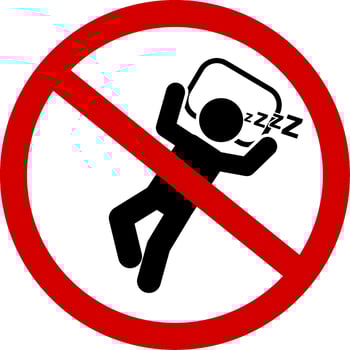posters, stickers, signs of sleeping people vector