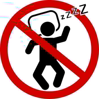 posters, stickers, signs of sleeping people vector
