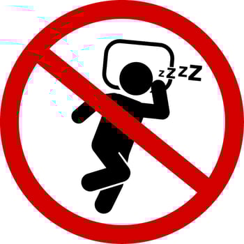 posters, stickers, signs of sleeping people vector
