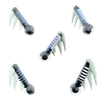3d rendering thermometer with subzero temperature icon set. 3d render negative temperature different positions icon set. png