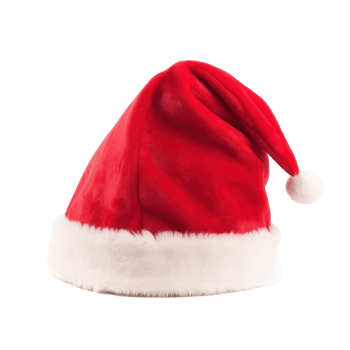 Santa Claus Red Hat Isolated. Illustration png
