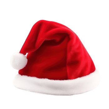 Santa Claus Red Hat Isolated. Illustration png
