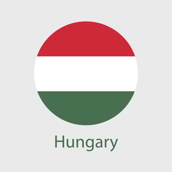Hungary flag vector icons set of illustrations