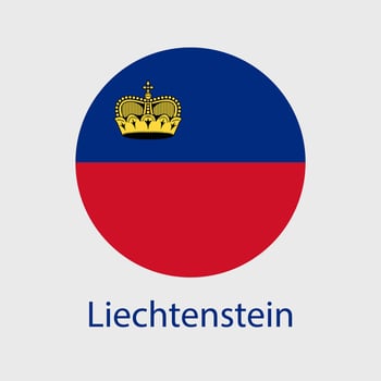 Liechtenstein flag vector icons set of illustrations