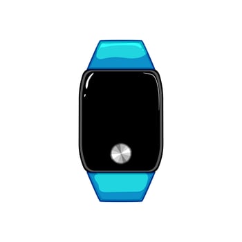 watch fitness bracelet cartoon vector illustration