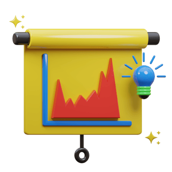 3D presentation icon illustration png