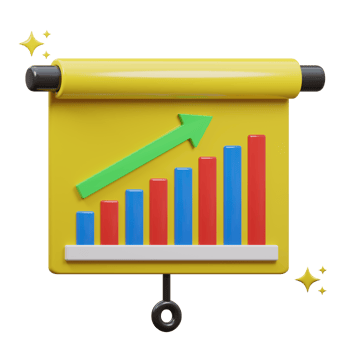 3D presentation icon illustration png