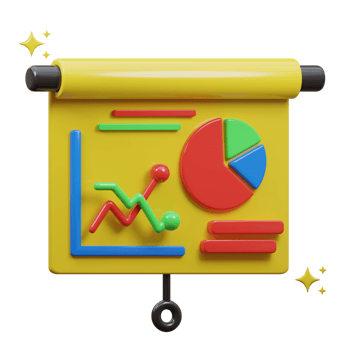 3D presentation icon illustration png