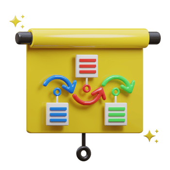 3D presentation icon illustration png