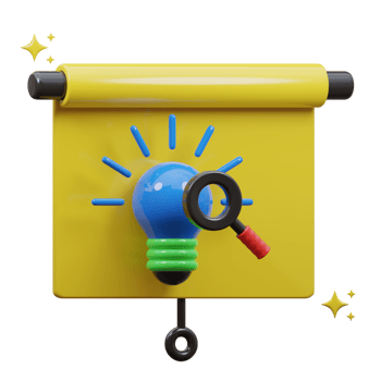 3D presentation icon illustration png