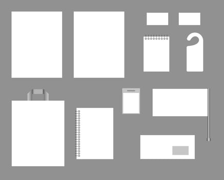 Identity, corporate style. Set of templates for design, vector. Clean templates. vector