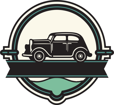 Hand Drawn vintage logo in flat line art style png