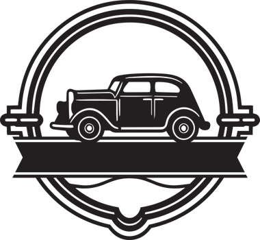 Hand Drawn vintage logo in flat line art style png