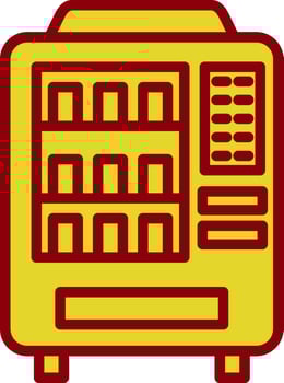 Vending machine Vector Icon Design
