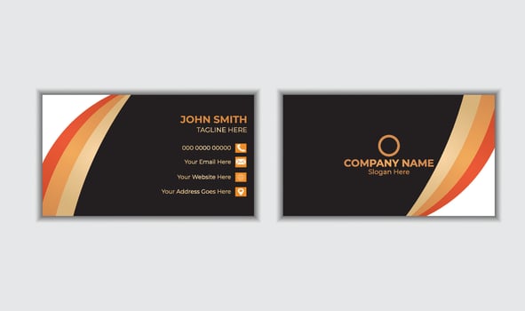 Creative And Corporate Business Card Design vector