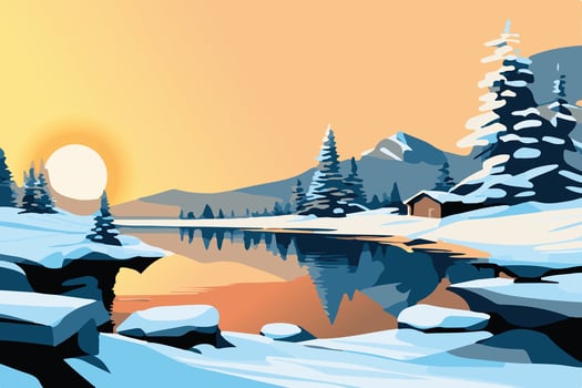 winter season cold weather snow background wallpaper vector