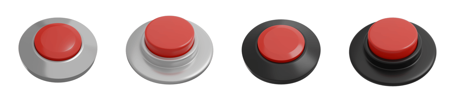 control button 3d set png