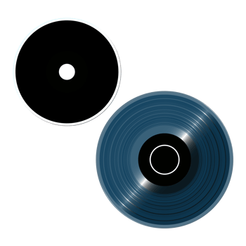 CD and Vinyl records cd in png for artists