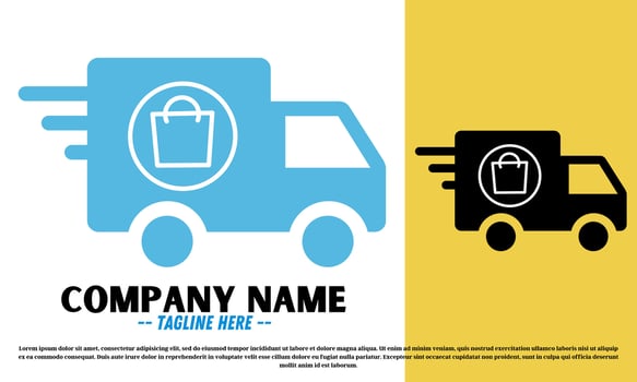 Free delivery logo design vector