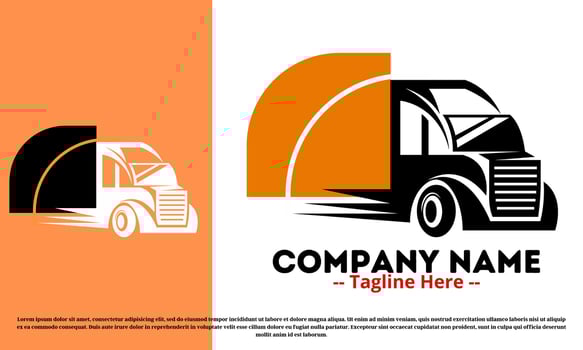 Free delivery logo design vector