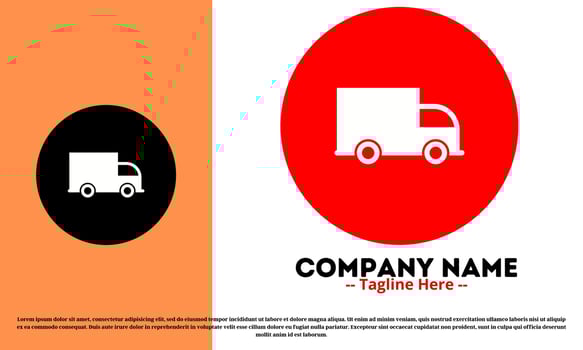Free delivery logo design vector
