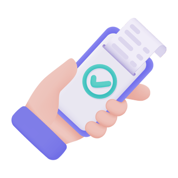 Hand holding a phone. online payment by credit card cashless society Scan QR code to pay online. 3D illustration. png