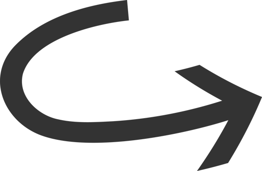 Dark pointer arrow illustration. A round and curved direction arrow. A curved arrow pointing right upward way. png