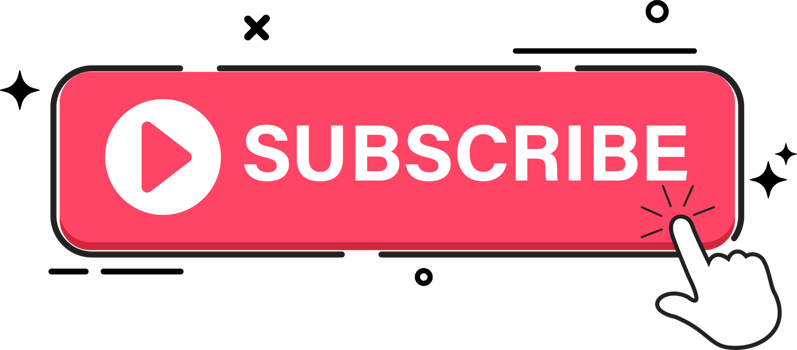 Subscribe button with red color. Subscribe button flat design collection. Stylish red color button for social media posts. png