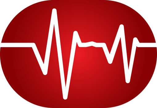 Creative medical icon design. Blood drop and pulse rate icon design. The medical red icon with red surface and heart rate illustration. png