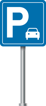 Blue parking sign design. Road and traffic direction signs. Blue color road sign. Highway direction signs. png