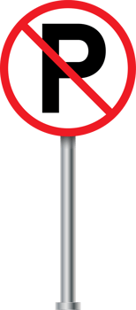 No parking sign design. Road and traffic direction signs. Red color road sign. Highway direction signs. png