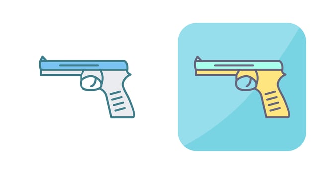 Unique Pistol Vector Icon