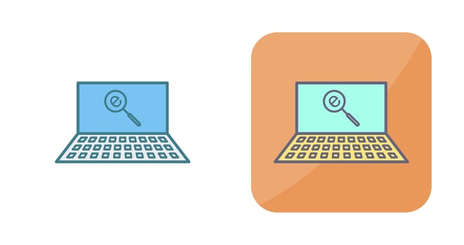 Unique Find on Internet Vector Icon